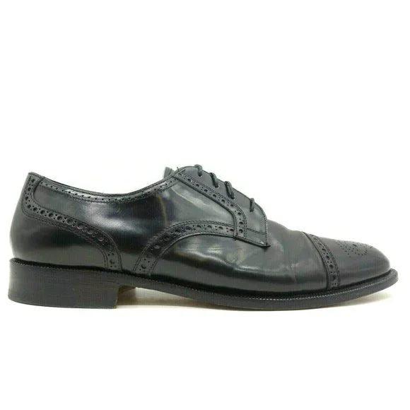 Mario Bruni | Shoes | Mario Bruni Black Leather Cap Toe Lace  display picture 3